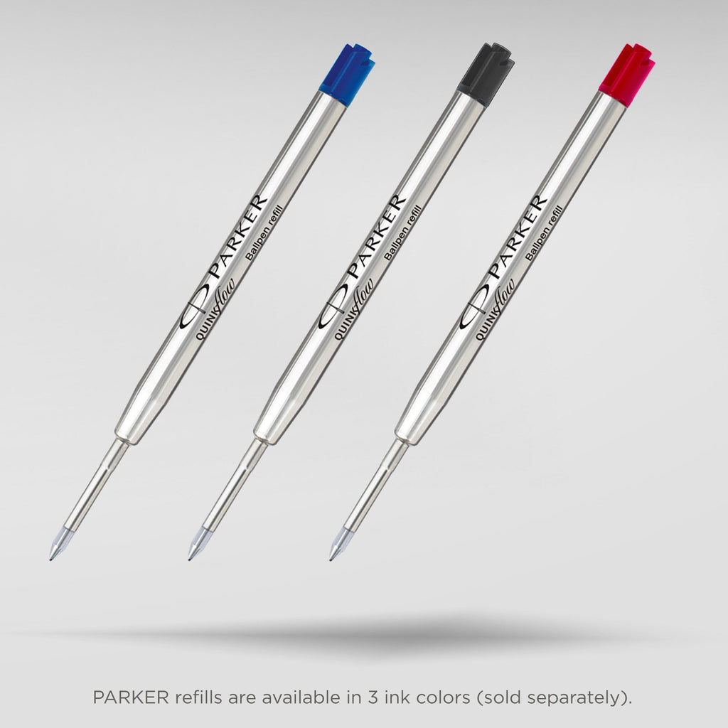Parker QUINKflow Ballpoint Pen Ink Refills, Fine Tip, Blue, 6 Count Value Pack (2025157)