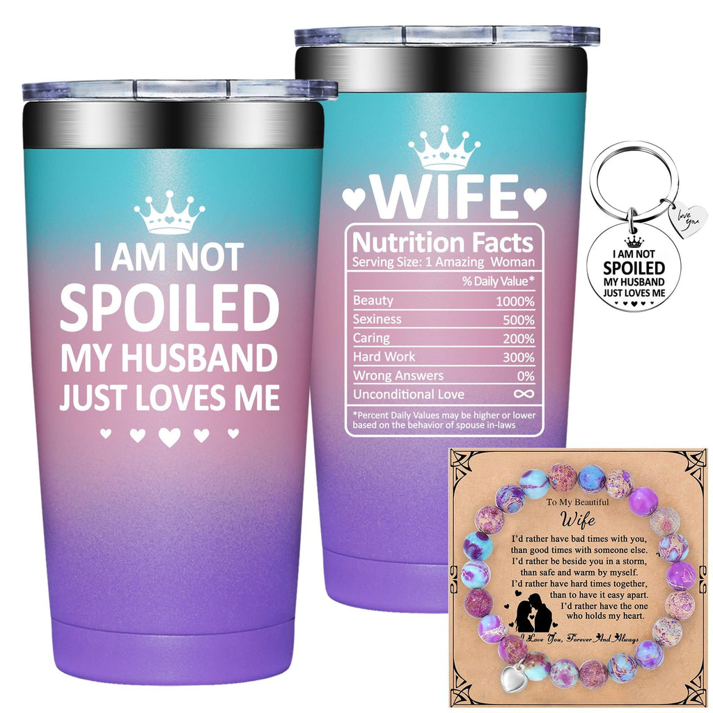 Grifarny Wife Gifts - Valentines Day Gifts for Her - Christmas, Mothers Day, Anniversary, Birthday Gift for Wife - Wifey Tumbler 20oz