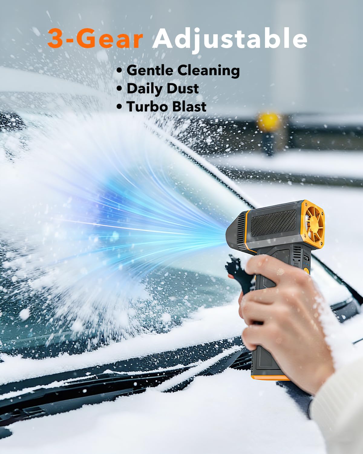 Compressed Air Duster 180000RPM Cordless Electric Air Blower – Rechargeable Electric Dust Blower, Keyboard & PC Air Duster, Reusable Canned Air Alternative for Computer, Car, Home, Outdoor Use