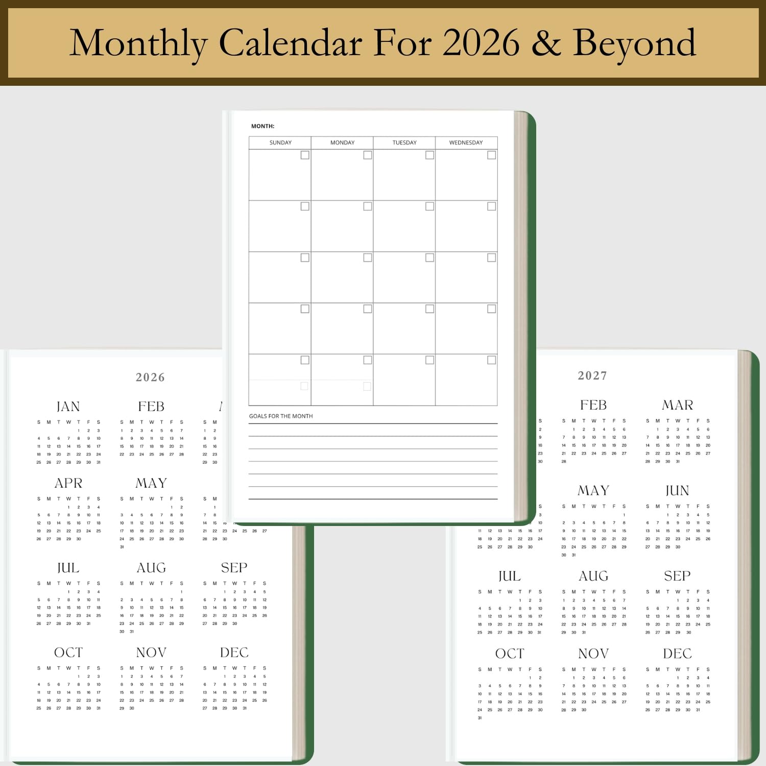Time Blocking and ADHD Planner by Refine Days. 180 Undated Pages, To Do List, Hourly Schedule, Daily and Monthly Agenda. Time Management & Productivity Notebook. A5 (Green)