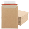 EATHEATY 100 Pack Rigid Mailers 5x7 Inch - Self Seal Stay Flat Photo Envelopes - Heavy Duty Cardboard Mailer for 4x6 5x7 Pictures, Invitations & CDs, Kraft Brown