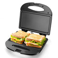 Aigostar Sandwich Maker with Non-stick Deep Grid Surface for Egg, Ham, Steaks Compact Electric Grill Black, ETL Certificated, Roy