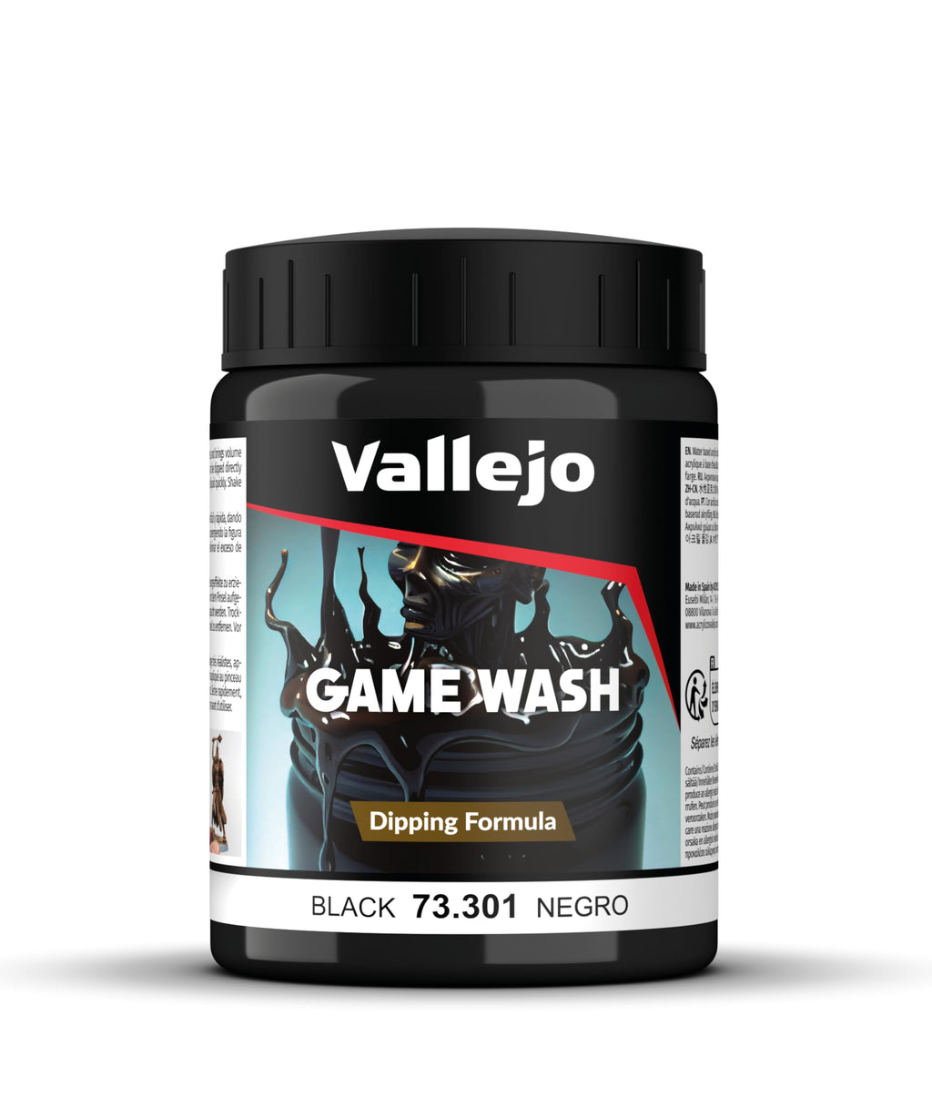Vallejo Black Wash 200ml Paint