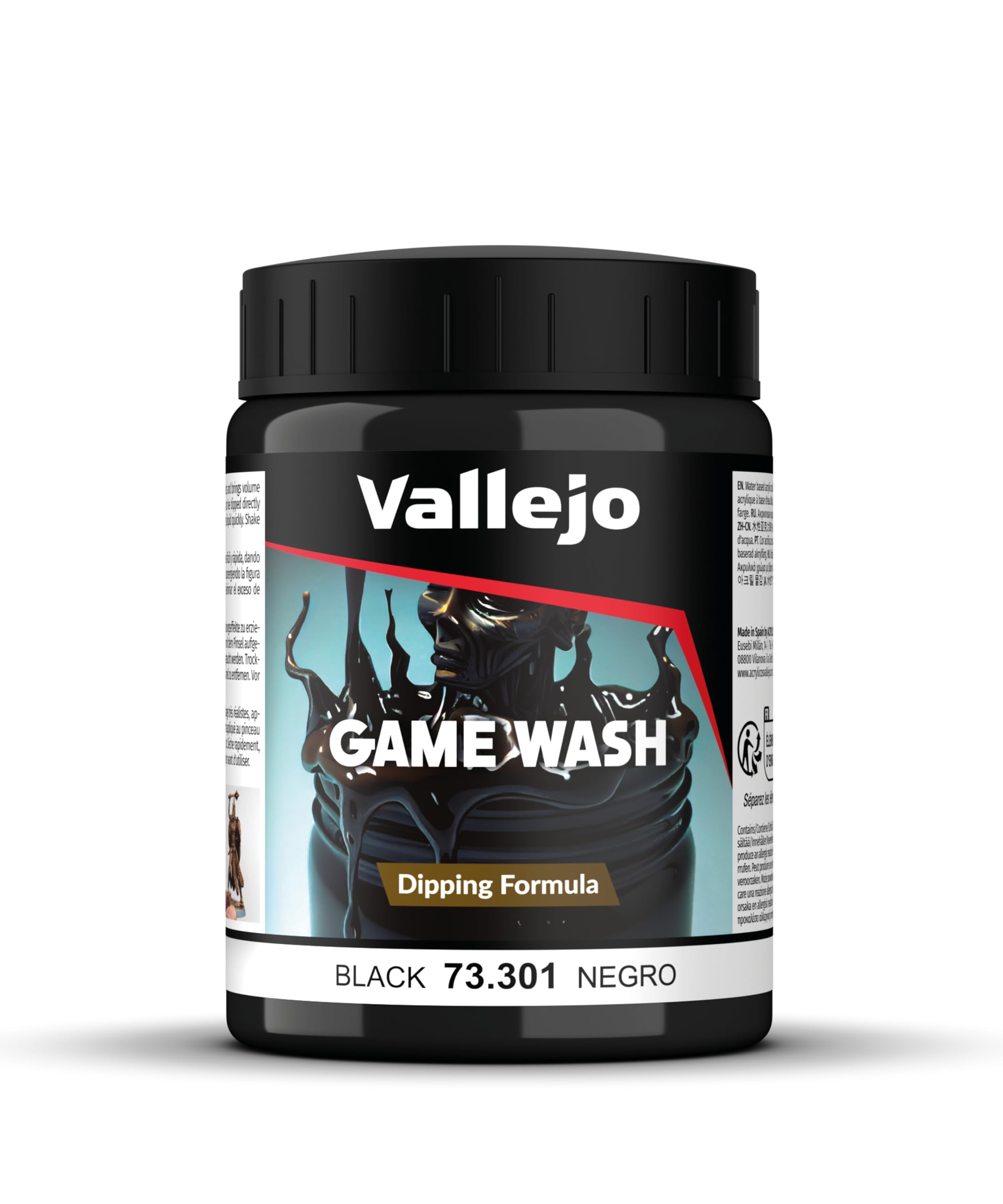 Vallejo Black Wash 200ml Paint
