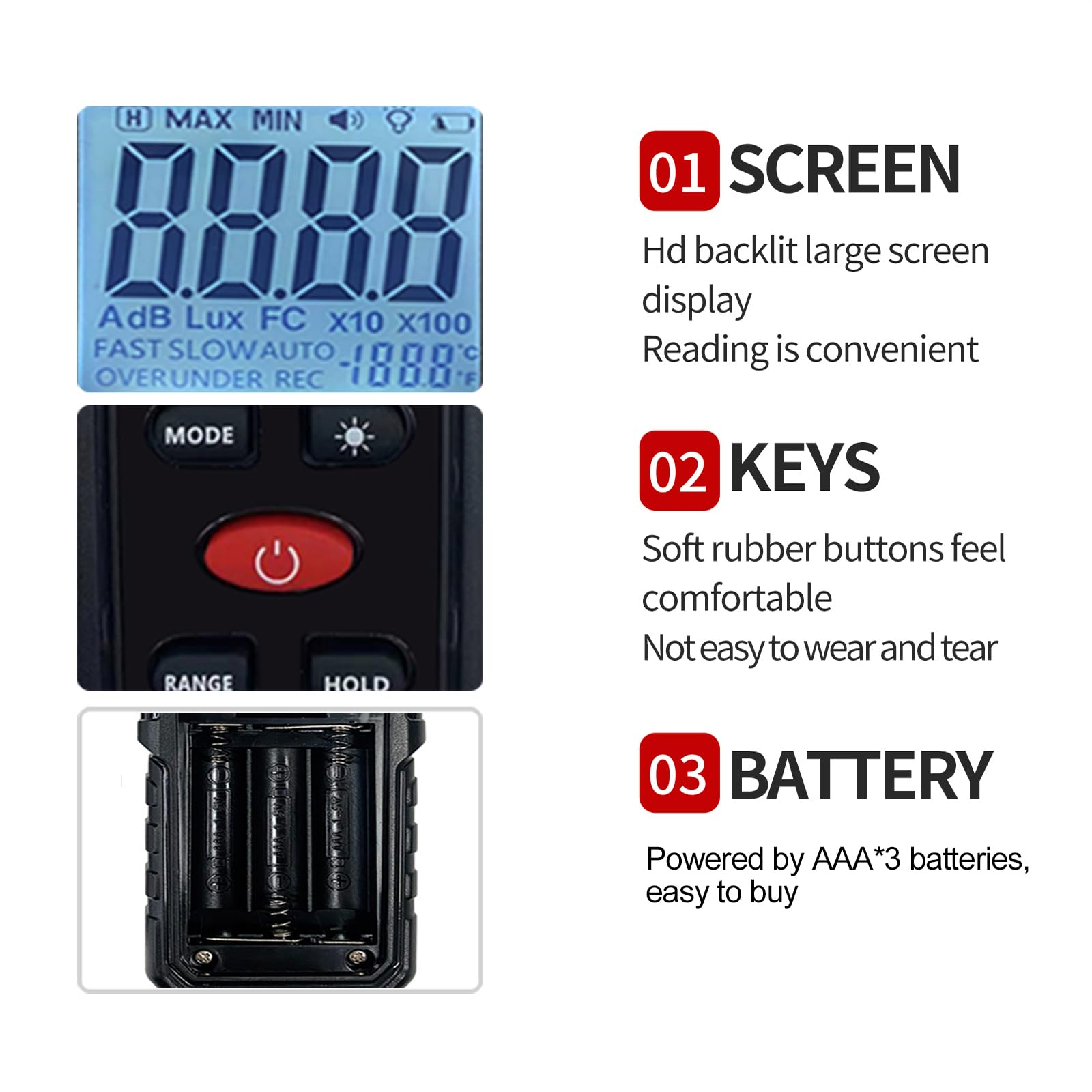 Digital Sound Level Meter,Sound Meter for Classroom Home Street,30-130dBA dB Meter to Measure Noise,Noise Decibel Reader,Audio Sound Tester,Sound Testing equipmetent,Sound Measurement Device