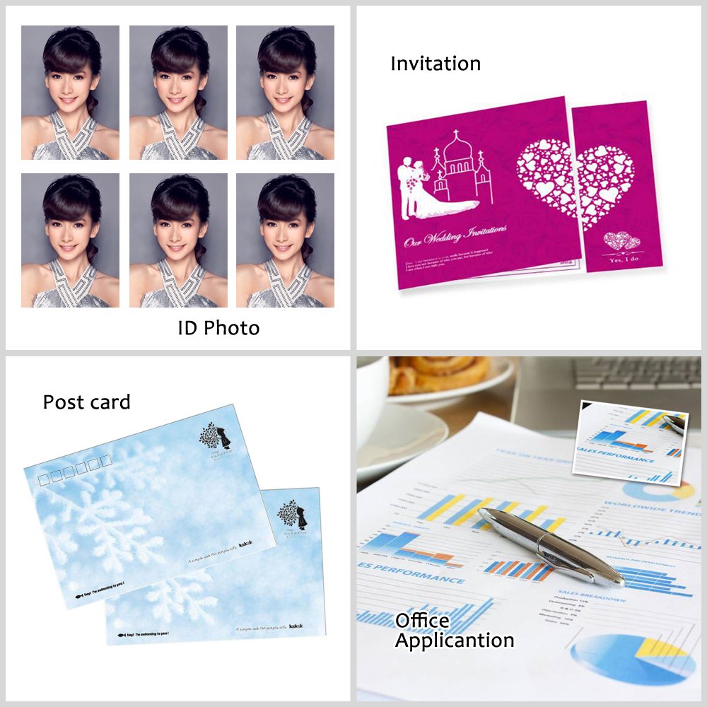 Uinkit 120 Sheets Presentation Paper Matte 8.5x11 Inkjet 49lb 180gsm Single Side Printable Photo for All Dye Ink Inkjet Printers