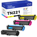 iNKPAD Compatible TN221 TN225 Toner Cartridge High Yield Replacement for Brother TN 221 TN 225 Compatible with HL-3170CDW MFC-9130CW HL-3180CDW HL-3140CW (1 Black, 1 Cyan, 1 Magenta, 1 Yellow, 4 Pack)