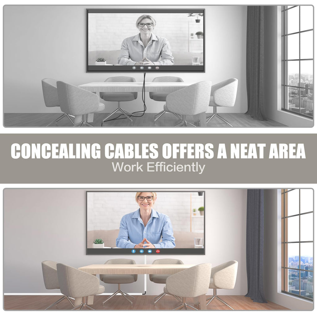 Silicone Wall Wire Hider, Side Open Wire Covers for Cords on Wall, 10FT Self-Adhesive Flexible Cord Hider for Mounted TV, Home Office, Cavity 0.63" W x 0.31" H