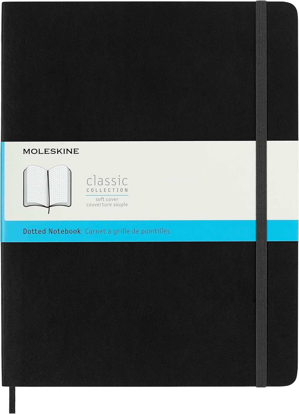 Moleskine Classic Notebook, Extra Large, Dotted, Black, Soft Cover (7.5 x 10)