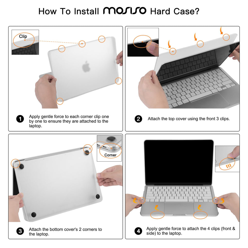 MOSISO Compatible with MacBook Neo 13 inch Case 2026 Release Model A3404 with A18 Pro Chip, 4 in 1 Kit Matte Finish Seamlessly Closes&Fingerprints-Resistant Protective Hard Shell Case, Blush Clear