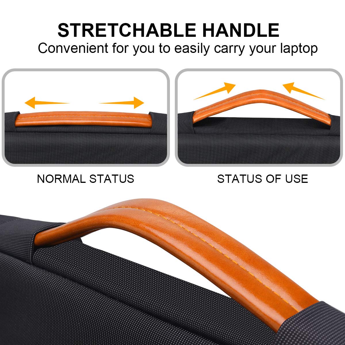 Lacdo 360° Protective Laptop Sleeve Case for 13 inch MacBook Air M5 A3449 (2026), M4 A3240 2025, M3 A3113 A2681 A2337 | 13" MacBook Neo A18 Pro A3404 (2026) | iPad Air/Pro 13 M5 Computer Bag, Black
