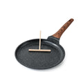 Kordisen Crepe Pan Nonstick, 10 Inch Granite Coating Comales para Tortillas Dosa Pan with Spreader, Induction Compatible, PFOA Free