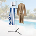Pool Towel Rack Outdoor 60 Inch Height Outdoor Towel Rack for Pool Heavy-Duty Standing Towel Rack Rustproof & Slip-Resistant Towel Drying Rack Suitable for Indoor Use Towel Stand for Towels, Clothing