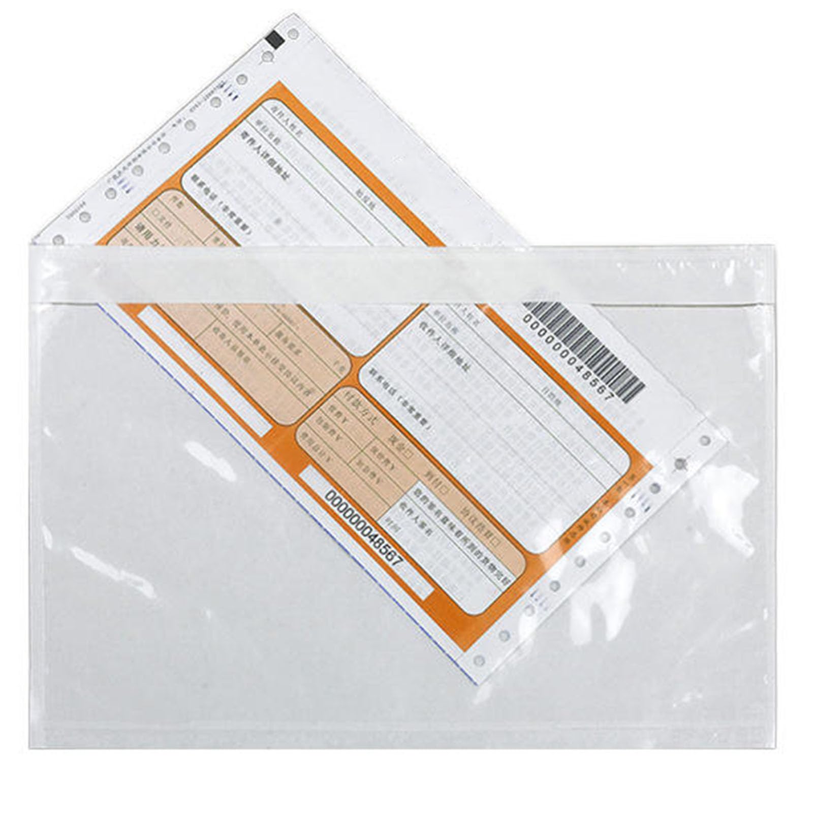 MBLABEL 200 Pcs-15.2x22.8cm（6x9in） Shipping Envelopes, Packing List Mailing Envelopes Clear Adhesive Shipping Label Sleeves Shipping Supplies for Small Businesses