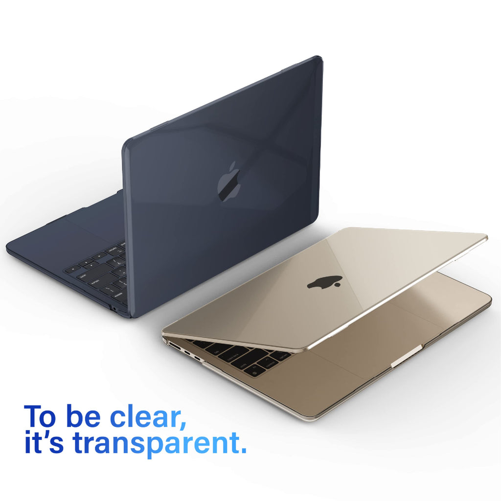 IBENZER Compatible with 2025 2024 2023 MacBook Air 15 inch Case M4 A3241 M3 A3114 M2 A2941, Hard Shell Case & Keyboard Cover & Type-C Adapter for Mac Air 15.3", Crystal Clear, CA-AT15-CYCL+1TC