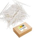 500 Count 6 INCH White Paper Lollipop Sticks,Cake Pop Sticks,Sucker Sticks for Cookies,Rainbow Candy,Chocolate,Cake Topper(Dia 4mm)