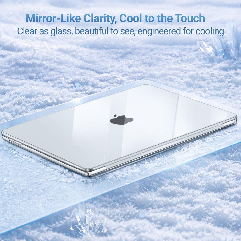 MOSISO Crack-Resistant Cover Compatible with MacBook Neo Case 13 inch 2026 Release Model A3404 with A18 Pro Chip, Protective Hard Shell&Keyboard Cover&Screen Film&Type C, Crystal Clear