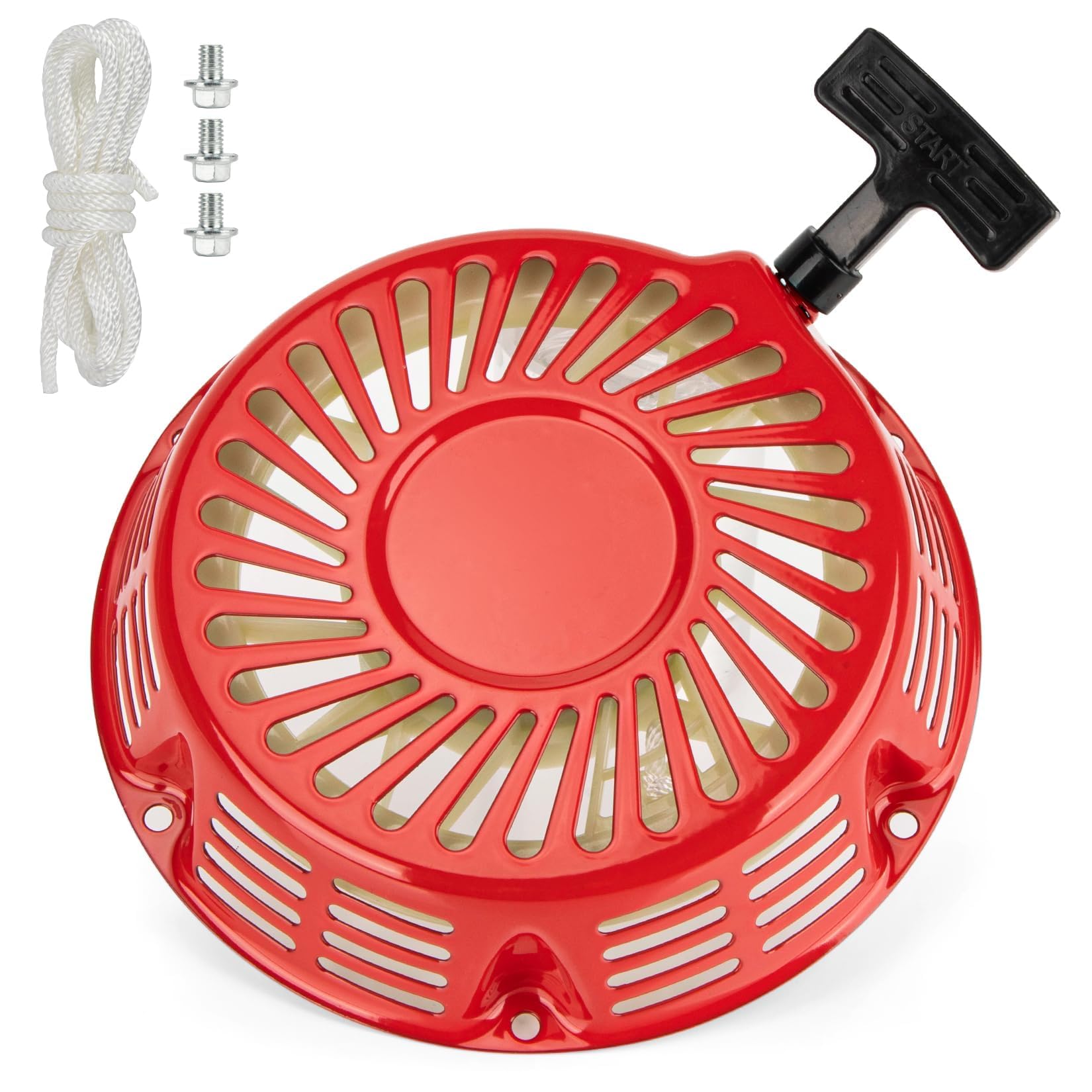 GX390 GX340 Recoil Starter for Honda GX 340 GX 390 389cc 420cc 439cc 459cc 11 13 18 20 hp Generator, Replacement for Lawn Mower Pull Start Assembly with Cord 28400-ZE3-W01 28400-ZE3-W01ZA