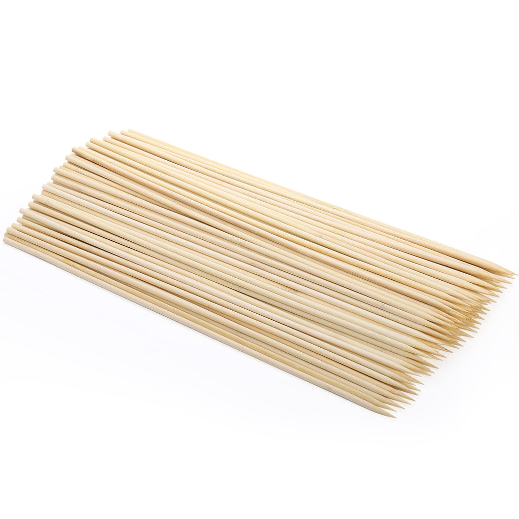Frcctre 200 Pack 16 Inches Bamboo Plant Stakes, Bamboo Plant Sticks with 200 Pcs 4" Wires, Plants Garden Sticks Wooden Sign Posting Garden Support for Tomatoes, Floral, Potted Plants, Crafts