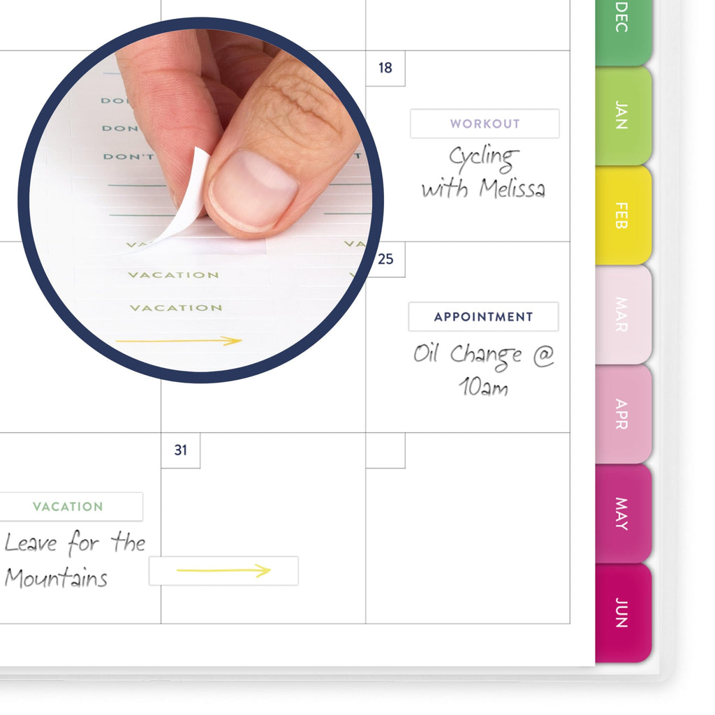 AT-A-GLANCE Planner 2026-2027 Weekly & Monthly Academic 12-Month July-June, 8-1/2" x 11", Front Cover Pocket, Simplified by Emily Ley, Oversized Plaid (EL51-901A)