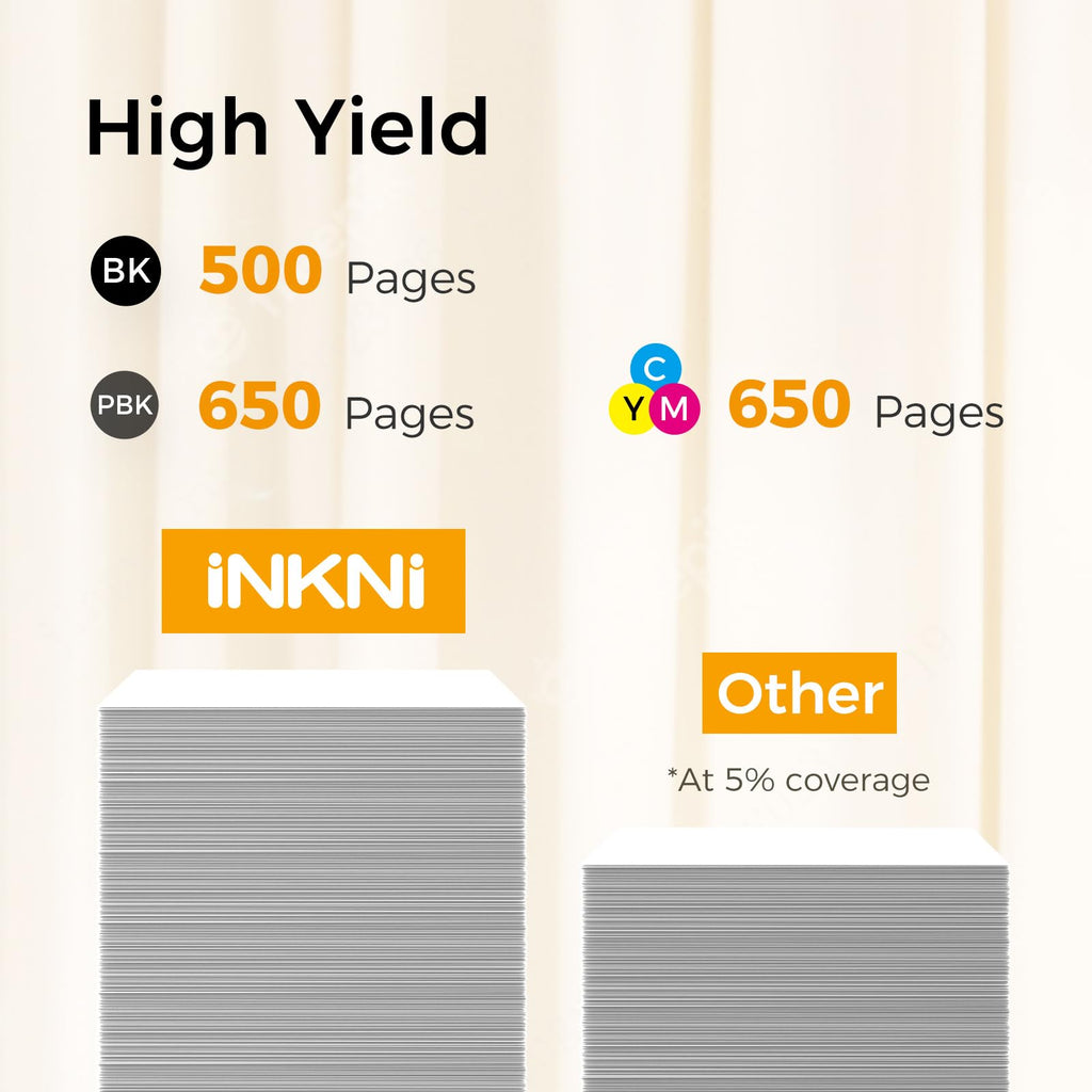 InkNI Remanufactured Ink Cartridge Replacement for Epson 410XL Ink Cartridges 5 Pack 410 XL T410XL for Expression XP-7100 XP-830 XP-640 XP-635 XP-630 XP-530 (Black, Cyan, Magenta, Yellow, Photo Black)
