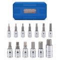 Mayouko 13PCS Metric Hex Bit Socket Set, CR-V Allen Bit Socket Kit, S2 Steel, 2mm - 14mm