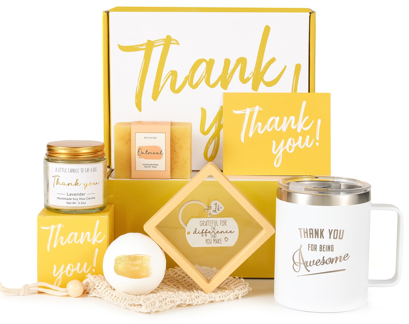 Thank You Gifts for Women Employee Appreciation Mother's Day Gift Basket Box for Wife Her Best Friend Mom Teachers Nurse Secretary Boss Lady Hostess Leaders Office Coworkers for Holiday Thanks Card
