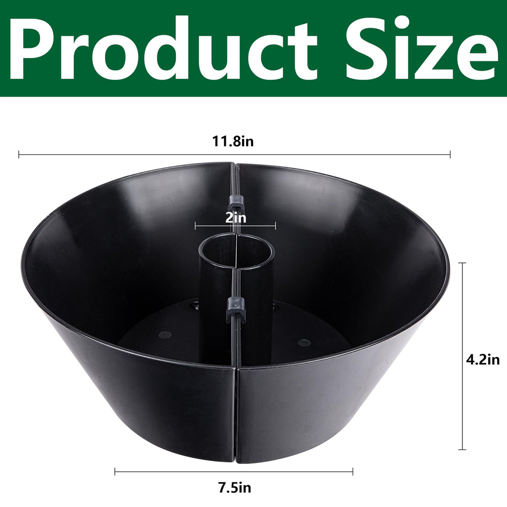 EBaokuup Umbrella Planters - Half Circle Planter Pots with Umbrella Hole - Flower Planters Pots Container for Indoor Outdoor Garden Home Plants