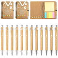 24 PCS Nurse Week Gifts 2026 Inspirational Bamboo Ballpoint Pens Spiral Notebook with Sticky Notes Nurse Appreciation Thank You Gifts for Coworker Staff Social Worker Volunteer Nurses Teacher Office