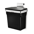 simplehuman 10 Liter / 2.6 Gallon In-Cabinet Trash Can, Heavy-Duty Steel Frame, Black