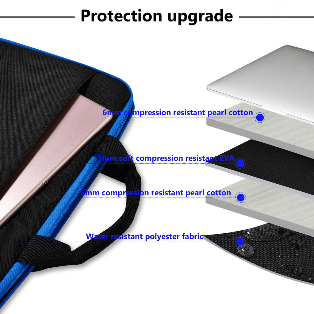 Hseok Laptop Sleeve 13-14 Inch Case Briefcase Compatible with MacBook Neo Pro 14 M5/M4/M3/M2/M1, All Models 13.3 Mac Air/Pro, XPS 13 14, Most Popular 13"-14" Notebooks,B01K02