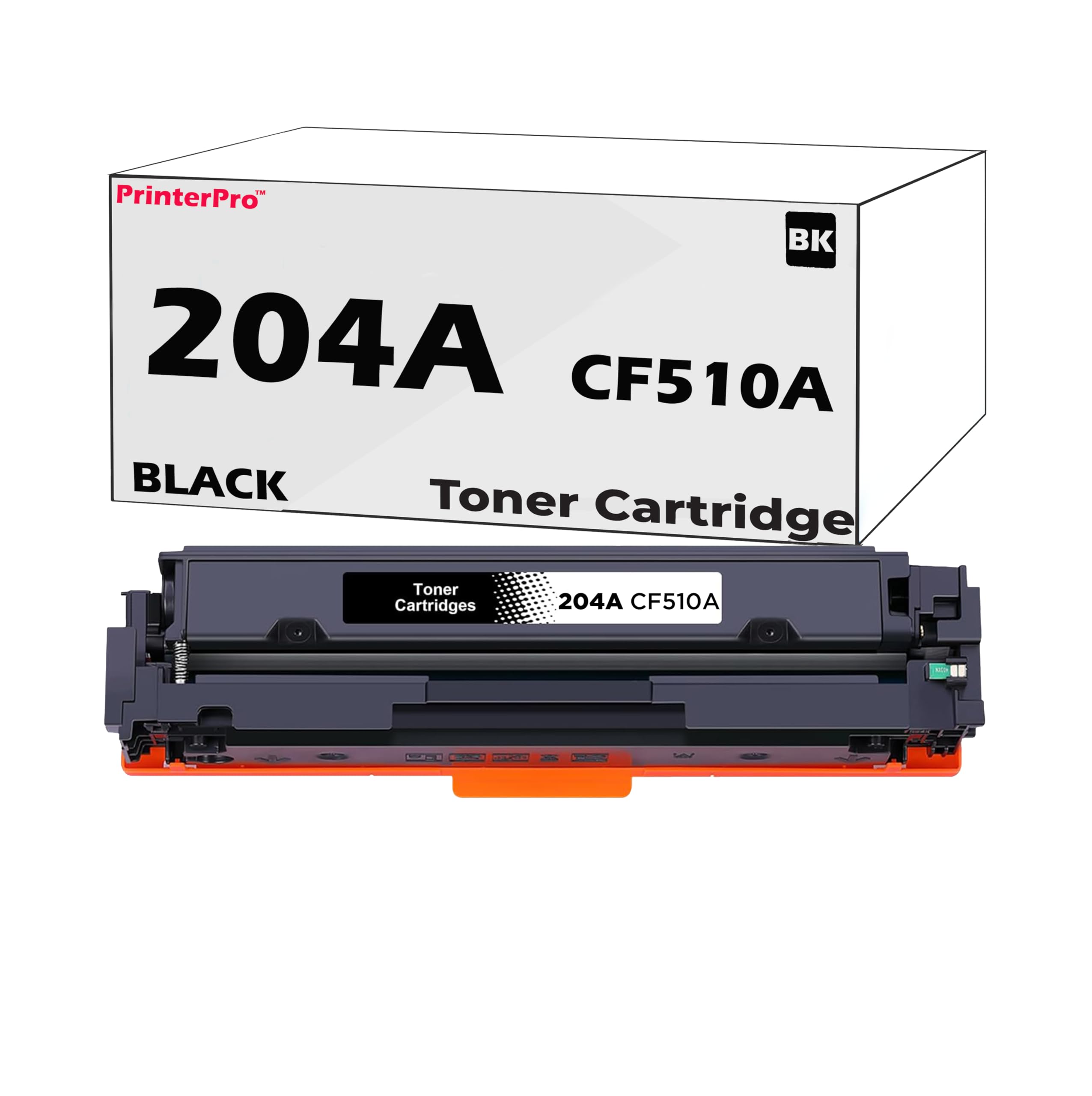 PrinterPro™ Compatible Replacement for HP 204A Toner Cartridges CF510A hp 204a Black Toner for HP Color LaserJet Pro M154a M154nw M180 M181 M181fw MFP M180n M180nw Printer (1* Black)