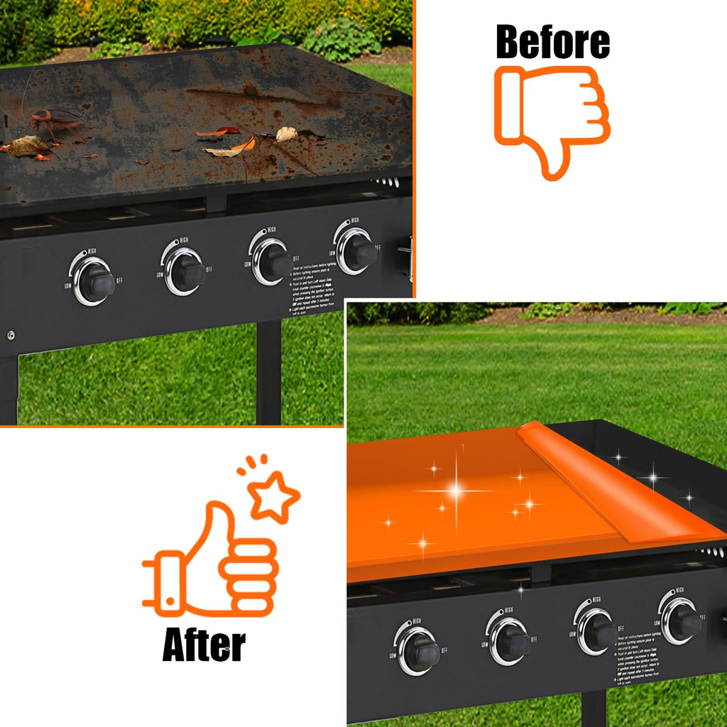 Silicone Griddle Mat Cover for Blackstone: 22 Inch Flat Top Grill Buddy Mats Griddle Grill Deck Protector Outdoor Camping Outside Cooking BBQ Accessories