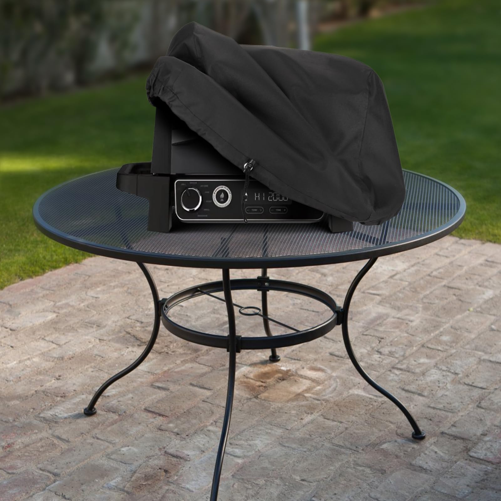 Unicook Barbecue Cover Weatherproof for Ninja Woodfire OG700 Series, Waterproof Grill Cover for Outdoor Table Grill Urban Explore Pro, Small Cover Tarpaulin Protective Cover Outdoor Kitchen
