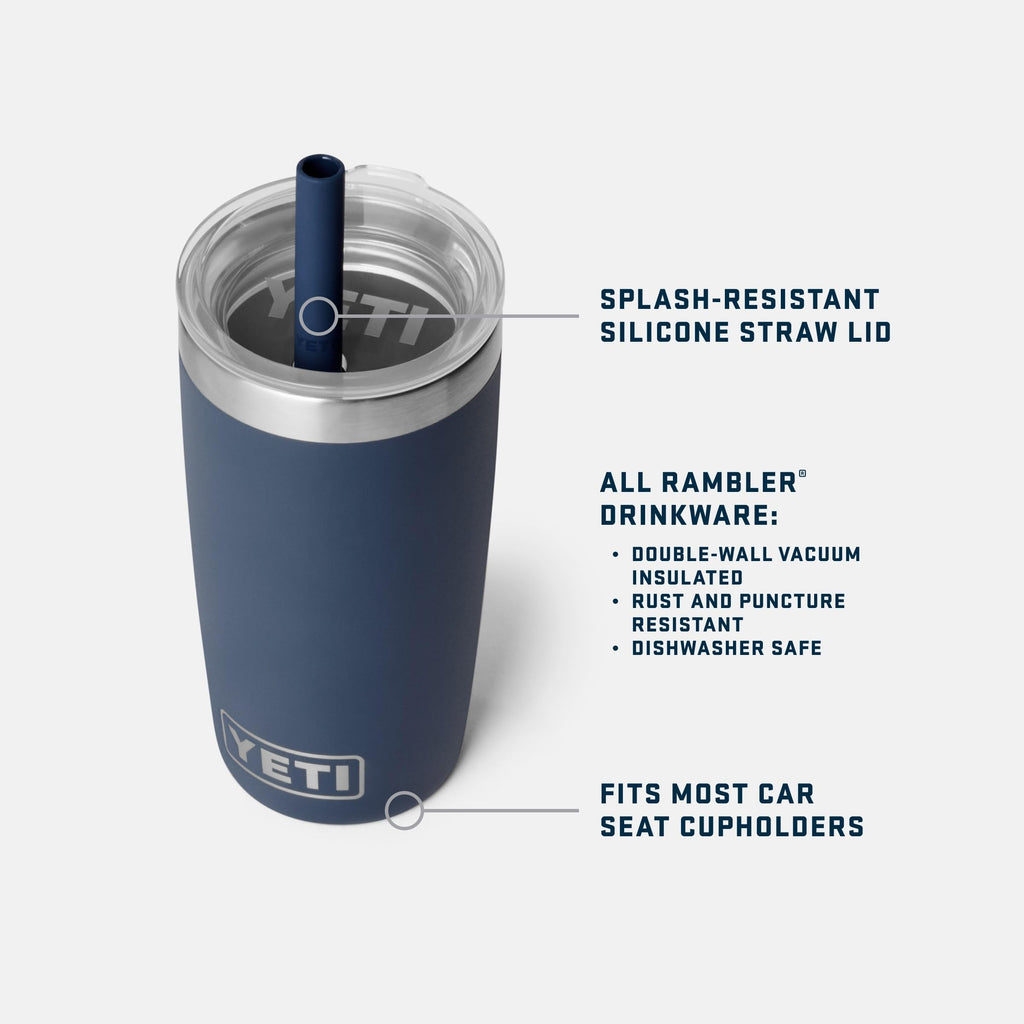 YETI Rambler Jr. 10 Oz Tumbler with Silicone Straw Lid, Desert Bloom