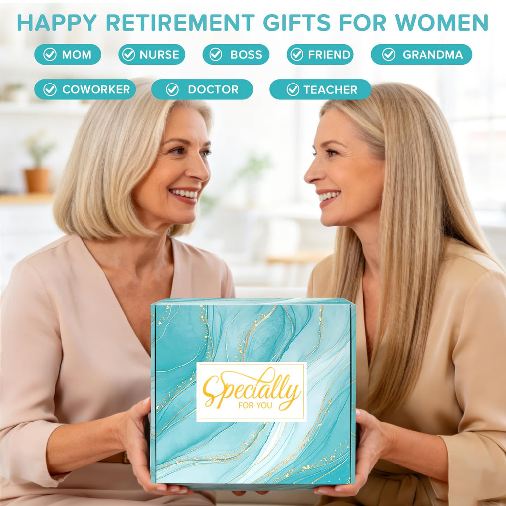 Retirement Gifts for Women 2026, Happy Retirement Gifts for Women Retirees Teachers Nurses Boss Friends Mom Grandma, Coworkers Farewell Leaving Going Away Gift with Canvas Tote Bag