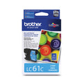 Brother Genuine LC61CS Standard Yield Cyan Ink Cartridge, Original Ink Replacement Cartridge, Ink for Brother Inkjet Printers MFC-295CN, MFC-615W and More