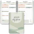 ADHD Daily Planner for Neurodigenic Adults, Daily Productivity Planner and Task Management to Stay Organized and Focused (Green)