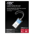 GBC UltraClear Thermal Laminating Pouches, 5 Mil, Luggage Tag Size with Loops, 2-1/2 x 4-1/4-Inch, 50 Per Pack, 1346557007