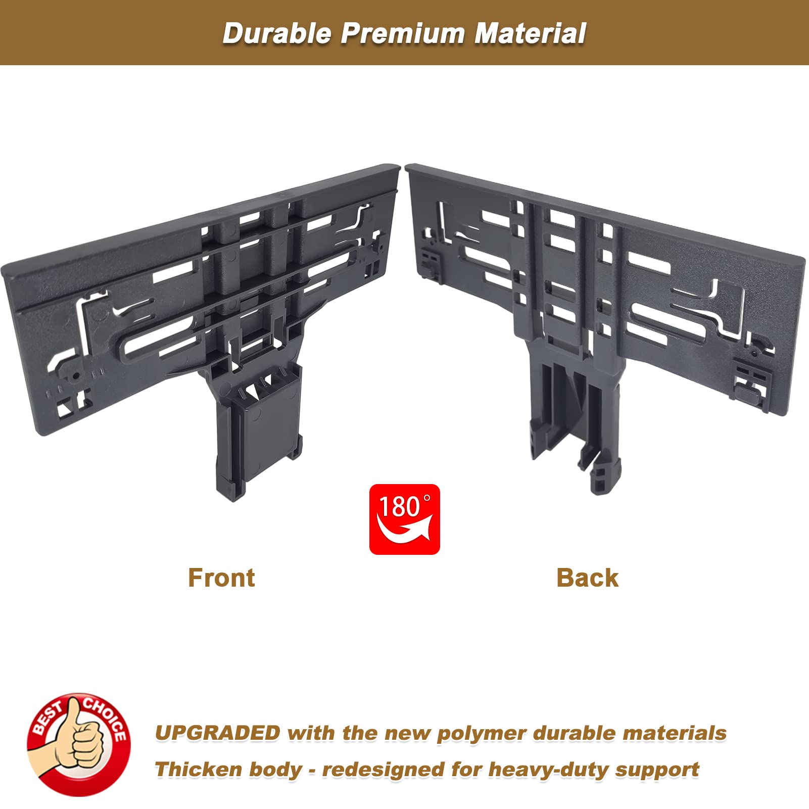𝟮𝟬𝟮𝟔 𝗨𝗣𝗚𝗥𝗔𝗗𝗘𝗗 Dishwasher Upper Rack Adjuster W10546503 W10195839 W10195840 Dishwasher Positioner for Whirlpool Kitchenaid Maytag Top Rack Adjuster Replacement Parts W10418314 W10306646