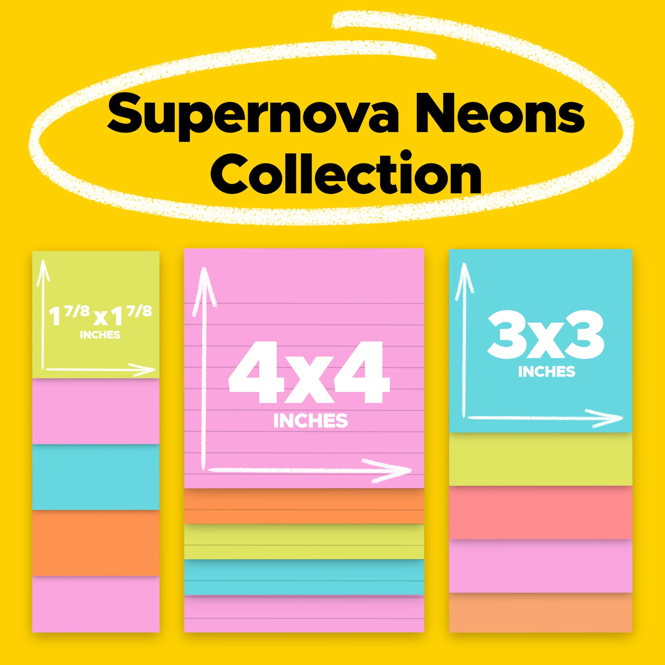 3M Miami -Post-It Super Notes Sticky note (4423-15SSMIA)