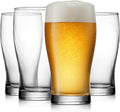 Glasses Set of 4 (19oz) Glass Capacity in a Traditional Pub Drinking Glasses Design. Oversized Beer Glasses Set for Guinness, Stout, and Craft Beer Glasses by The Pint!