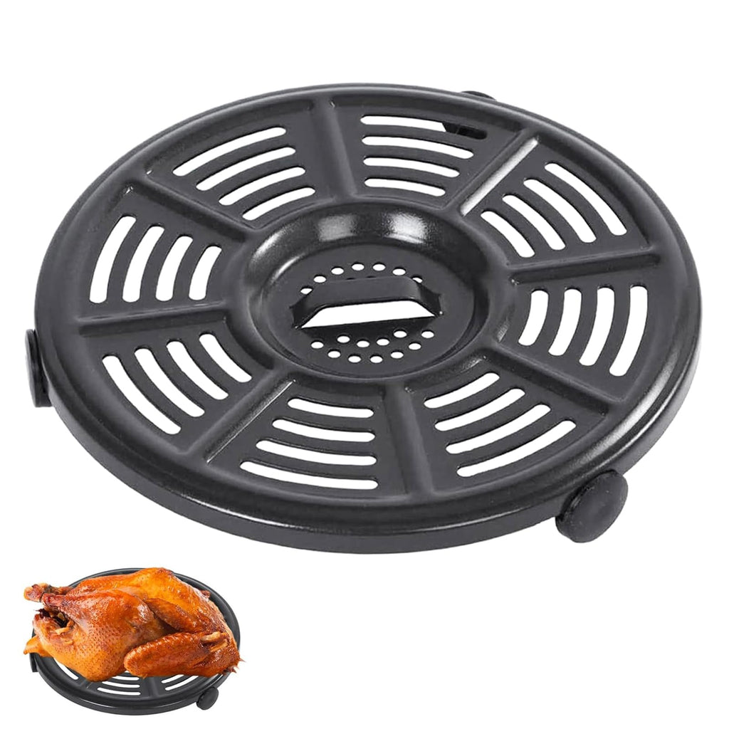 GWY Air fryer Accessories for Ninja Air Fryer 4 QT AF101 5.5 Quart AF161 Max XL AF150 XL, 8.2'' Round Food Grade Air Fryer Grill Pan Plate Crisper Plate Replacement Parts Tray Rack,Dishwasher Safe
