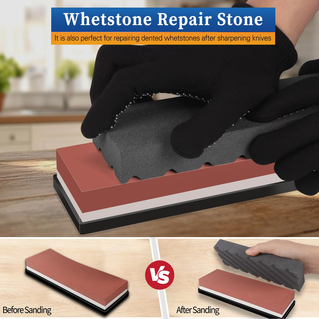 Flattening Stone for Re-Leveling Sharpening Stones or Waterstones, Re-Level Whetstone Fixer Tool Lapping Grinding Stone