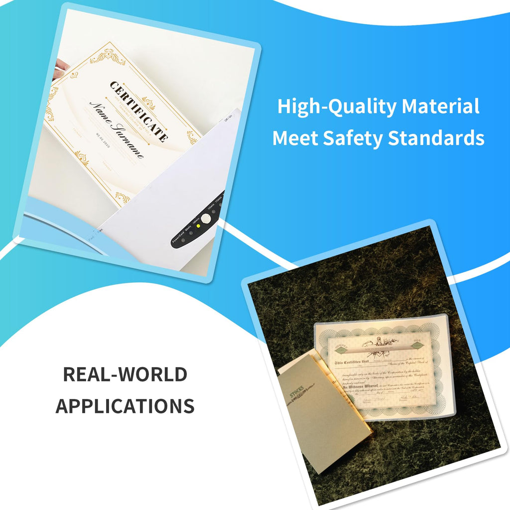 Laminating Sheets,200 Pack Thermal Laminating Pouches Holds 8.5 x 11 Inch,3 Mil Clear Laminator Paper 9 x 11.5 Inch, Letter Size, for Education,Documents, Certificate...