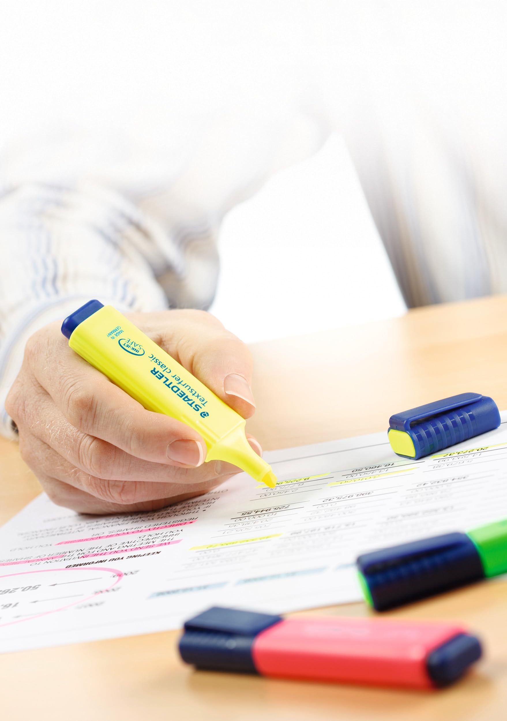 STAEDTLER 364 WP8 Textsurfer Classic Highlighter Pen - Assorted Colours (Wallet of 8)