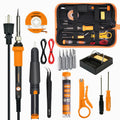 TOWOT Soldering Iron Kit, Electronic Soldering Iron 60W Adjustable Temperature, Desoldering Pump, Tin Wire