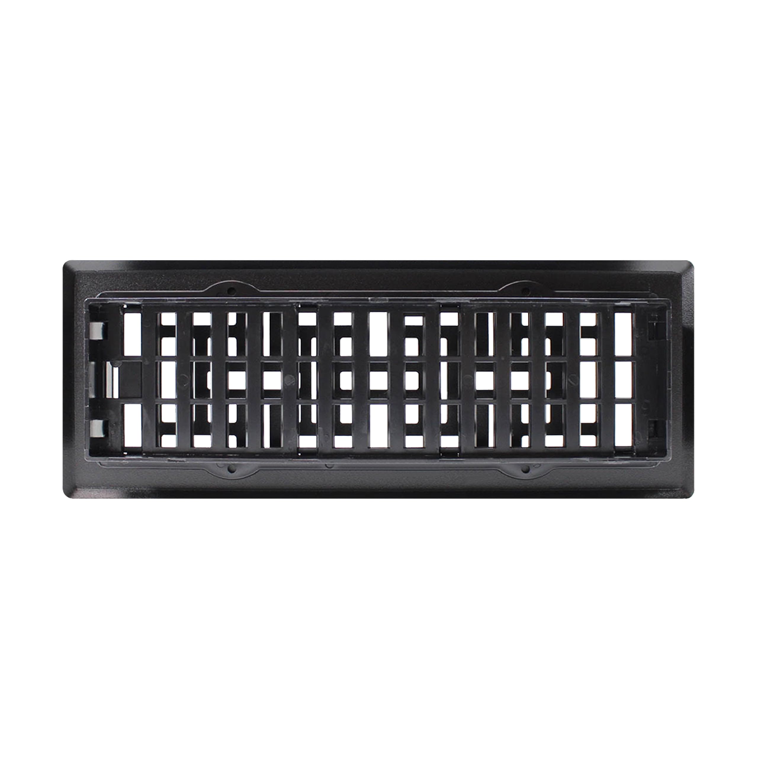 Decor Grates AJH310-BLK Oriental Floor Register, 3x10 Inches, Textured Black