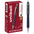 uni-ball Jetstream RT Retractable Roller Ball Pens, Fine Point, Black Ink, Pack of 12