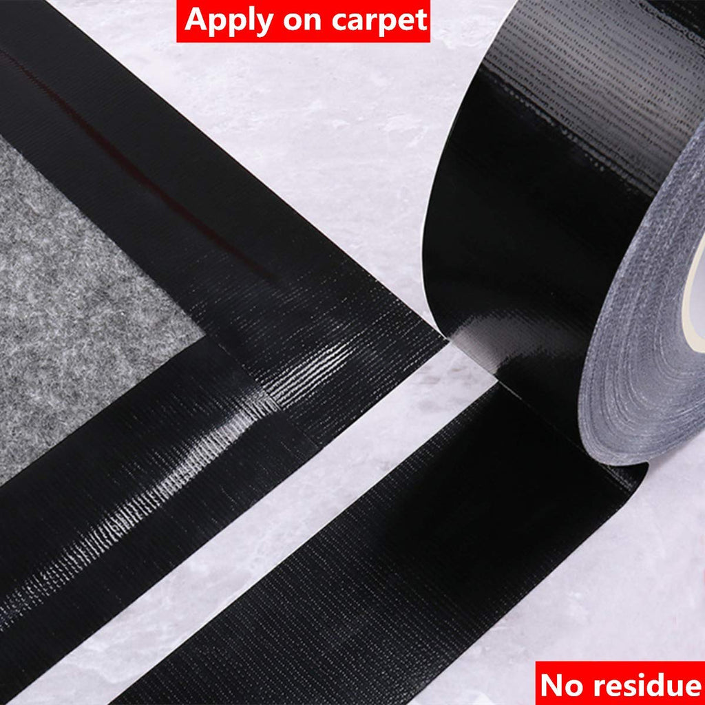 5-Pack Black Heavy Duty Duct Tape, 210micx2 inches x 30 Yards, Strong, Flexible, No Residue, All-Weather and Tear by Hand - Bulk Value for Repairs, Industrial, Professional Use (Black)